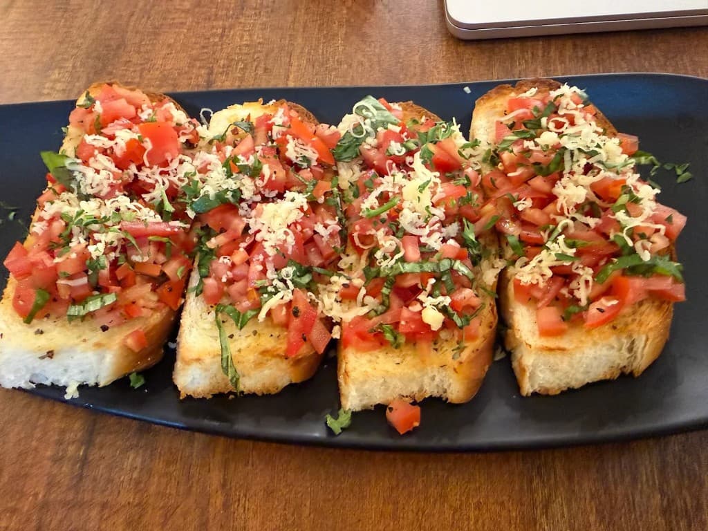 Tomato basil bruschetta from our kitchen
